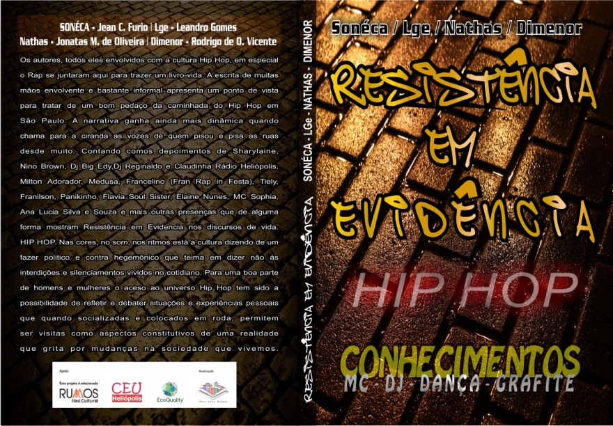 Livro Resistência em Evidência - Capa e Contra Capa